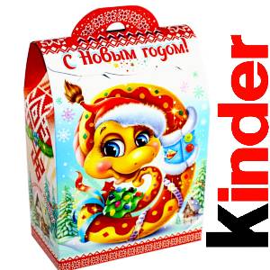 Детский подарок на Новый Год в жестяной упаковке весом 430 грамм по цене 1657 руб в Ишимбае