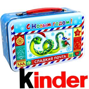 Сладкий подарок на Новый Год в картонной упаковке весом 430 грамм по цене 2136 руб в Ишимбае