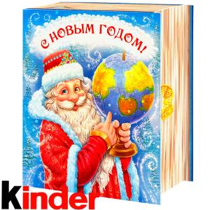 Сладкий новогодний подарок в картонной упаковке весом 820 грамм по цене 2512 руб в Ишимбае