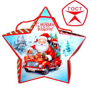 Детский подарок на Новый Год в жестяной упаковке весом 950 грамм по цене 1182 руб в Ишимбае
